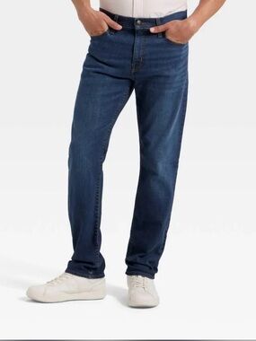 Goodfellow & Co Men’s Straight Jeans in Dark Blue